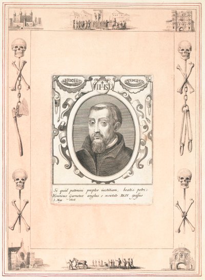 Henry Garnet, ejecutado por la Conspiración de la Pólvora, 3 de mayo de 1606 de English School